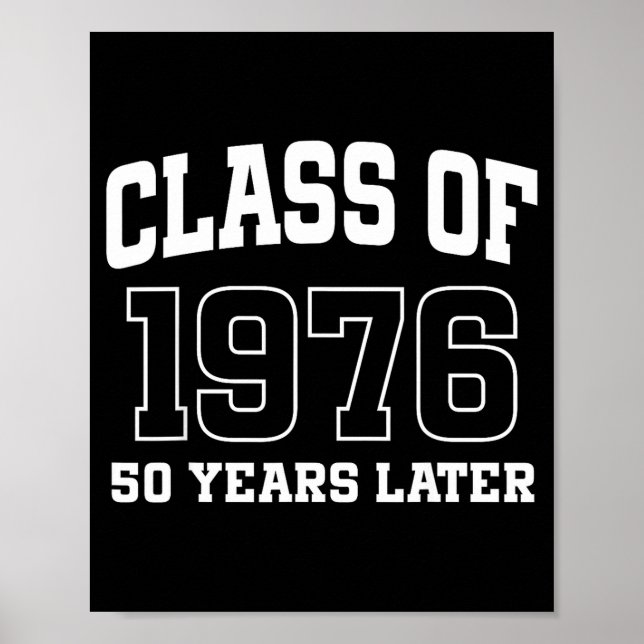 Cl Of 1976 Reunion 50 Years Alumni Graduation High Poster (Vorne)