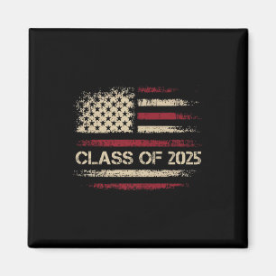 Cl of 2025 American Flag USA Abschluss Boys Girls Magnet
