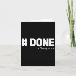 CL of 2025 Done Uni Graduat Karte