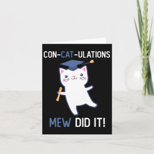 CL of 2025 Graduate Mew hat es Cat Lover Graduatio Karte