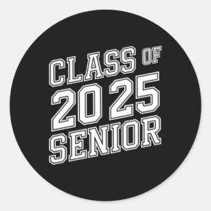 CL of 2025 Senior Abschluss High School Girls Boy Runder Aufkleber