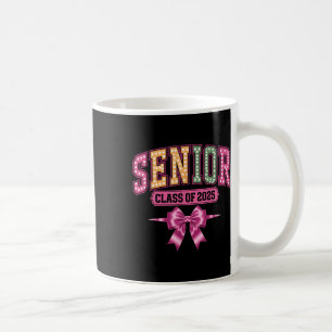CL of 2025 Senior Coquette Bow Women Girls Graduat Kaffeetasse