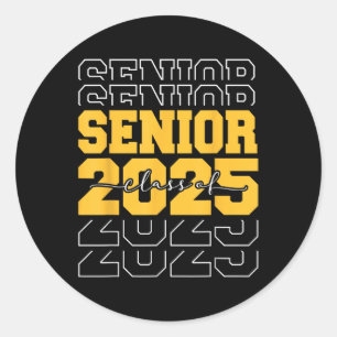 Cl of 2025 Senior Gifts Funny Seniors 2025 Graduat Runder Aufkleber