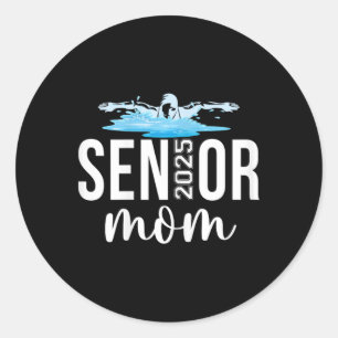 CL of 2025 Senior Mama Swim Team Swimmer Matching  Runder Aufkleber
