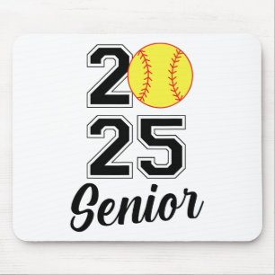 CL of 2025 Softbyll Senior Abschluss Graduate Wom Mousepad