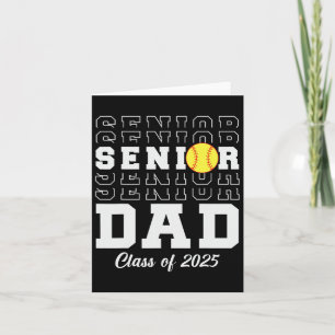 Cl of 2025 Softll Vater Senior Abschluss Graduate Karte