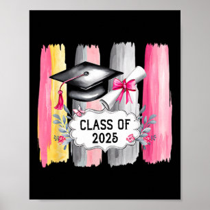 CL of 2025 Women Abschluss Senior High School Col Poster