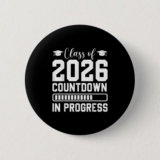 CL of 2026 Countdown in Progress Senior Graduate Button (Vorderseite)
