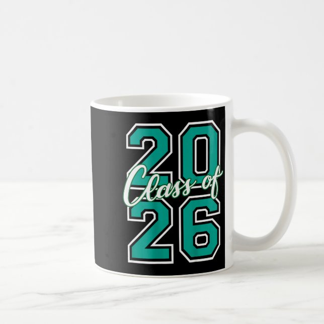 Cl Of 2026 Graduation Varsity Teal And White On Th Kaffeetasse (Rechts)