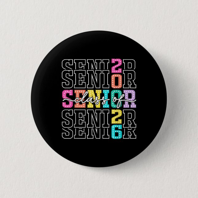 CL of 2026 Senior 2026 Abschluss Student Men Wome Button (Vorderseite)