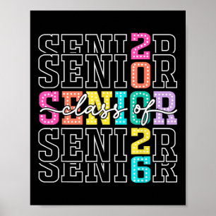 CL of 2026 Senior 2026 Abschluss Student Men Wome Poster