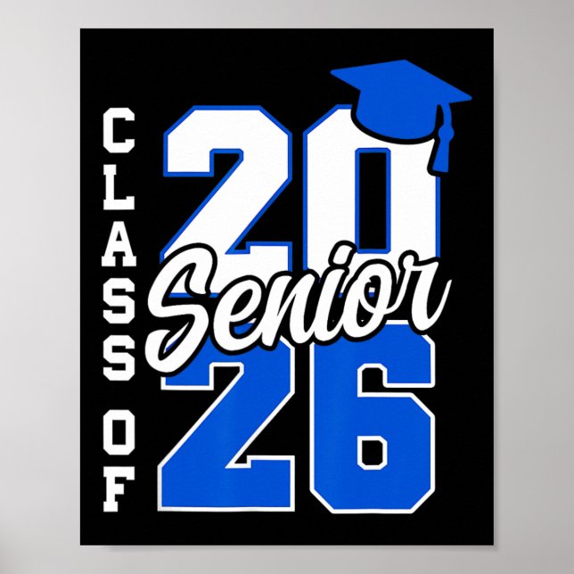 Cl Of 2026 Senior 2026 Back To School 2025 Graduat Poster (Vorne)