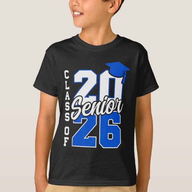 CL of 2026 Senior 2026 Ck to School 2025 Graduatio T-Shirt (Vorderseite)