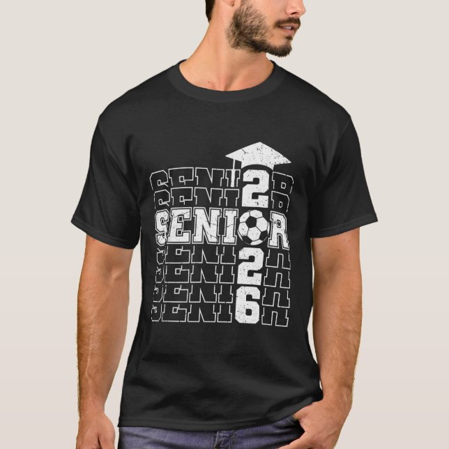 Cl Of 2026 Senior 2026 Soccer Seniors Graduation  T-Shirt (Vorderseite)