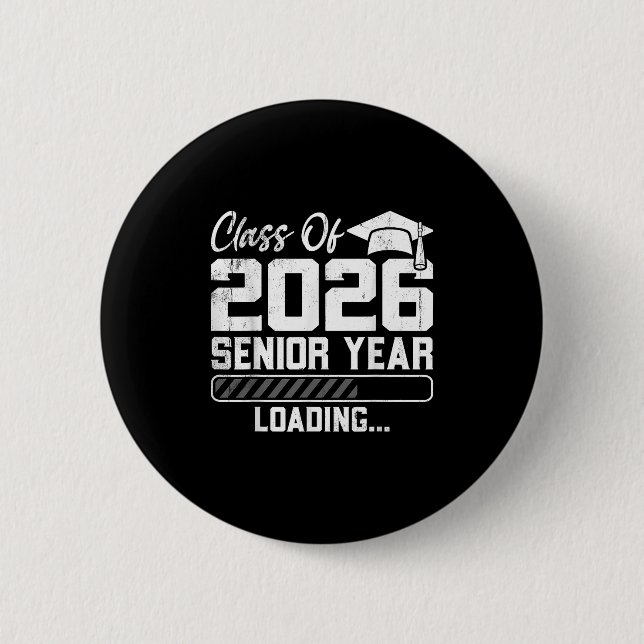 CL of 2026 Senior Year Loading Countdown Graduatio Button (Vorderseite)