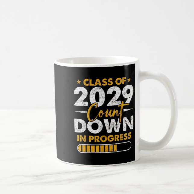 Cl Of 2029 Count Down In Progress Graduation 8th G Kaffeetasse (Rechts)