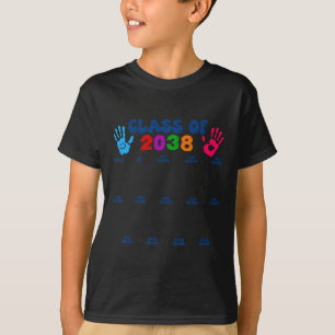 CL of 2038 Handprint Niedlich zurück in die Schule T-Shirt