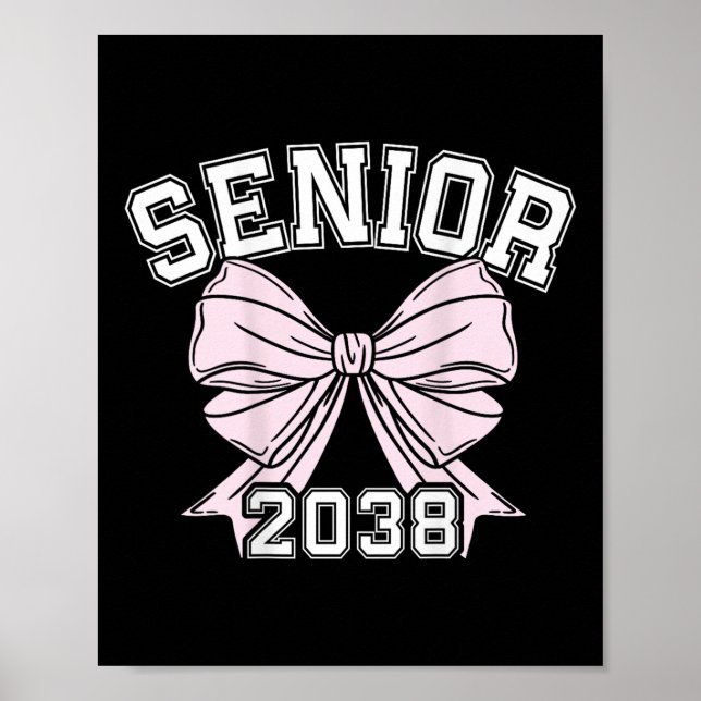 CL of 2038 Senior Coquette Bow Ästhetik Poster (Vorne)
