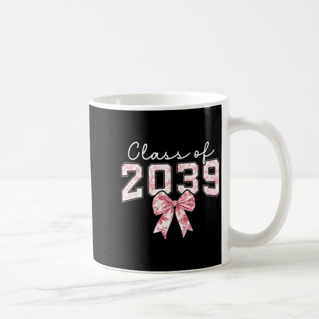 Cl Of 20&#  Grad Preppy Coquette Bow Girly Girl K Kaffeetasse (Rechts)