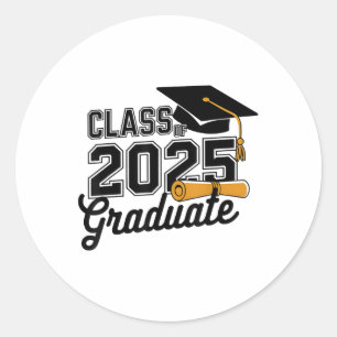 Cl von 2025 Graduate 2025 Abschluss Senior 2025 _1 Runder Aufkleber