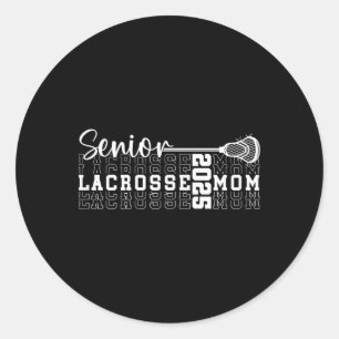 Cl von 2025 Lacrosse Mama Senior Abschluss Cl von  Runder Aufkleber