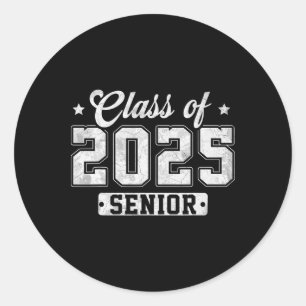 Cl von 2025 Senior 2025 Abschluss 2025 Ck to Schoo Runder Aufkleber