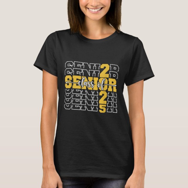 Cl von 2025 Senior 2025 Back to School 2025 Gradua T-Shirt (Vorderseite)