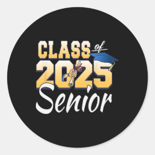 Cl von 2025 Senior Graduate 2025 Abschluss Cl Runder Aufkleber