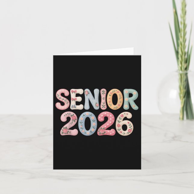 Cl von 2026 Senior 2026 Back to School 2026 Gradua Karte (Vorderseite)
