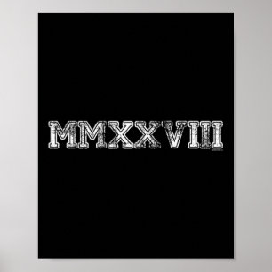 Cl von 2028 Shirt Mmxxviii Abschluss Ihm Ihr Senio Poster