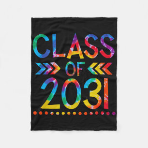 Cl von 2031 - Tie Dye Rückkehr zur Schule Cl von 2 Fleecedecke