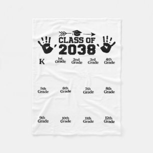 Cl von 2038 wächst mit dem Handprint vor K 12. Fleecedecke