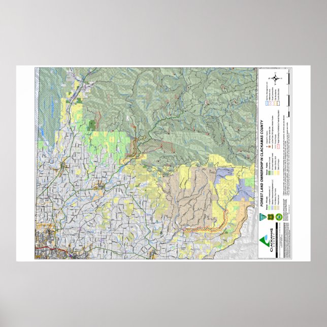 ClackLandMap Poster (Vorne)