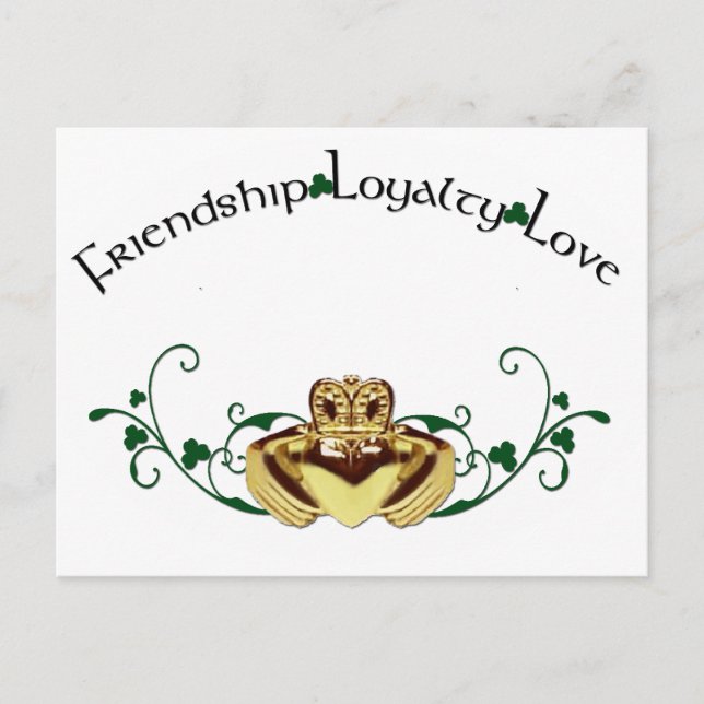 Claddagh / Claddaugh Postkarte (Vorderseite)
