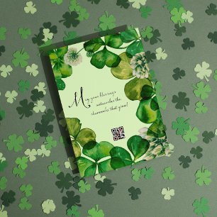 Claddagh Clover QR Code Einladung Hochzeit
