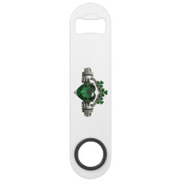 Claddagh Emerald Green Shamrock Bottle Opener Speed Flaschenöffner