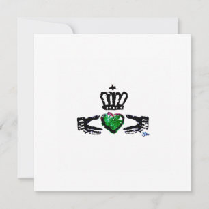 "Claddagh - Green" 2022 Dankeschön-Karte Dankeskarte