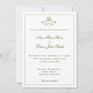 Claddagh Irish Wedding Einladung