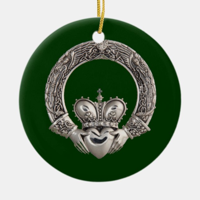 Claddagh Keramik Ornament (Vorne)
