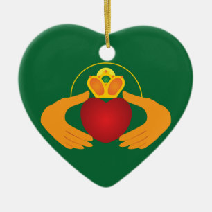 Claddagh Keramikornament
