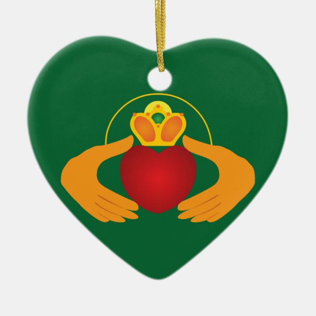 Claddagh Keramikornament (Vorne)