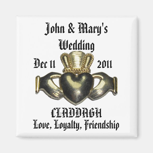 Claddagh Magnet anpassen (Vorne)
