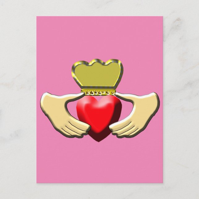 Claddagh Postkarte (Vorderseite)