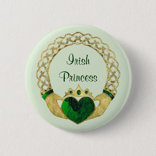 Claddagh Princess Button