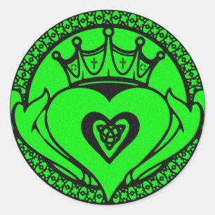 Claddagh Runder Aufkleber