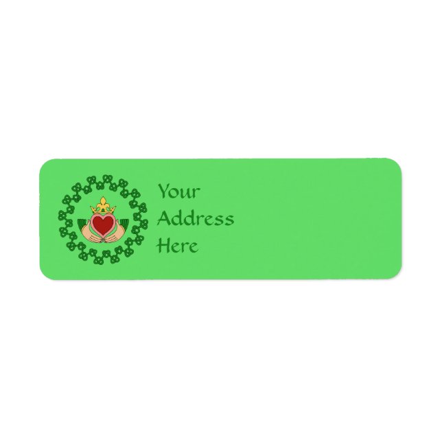 Claddagh und grüne Knüpfarbeit (Vorne)