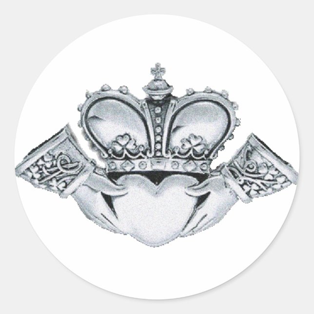 Claddagh Wedding Einladungen Umschlag Aufkleber (Vorderseite)