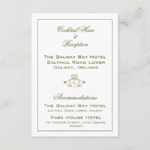 Claddagh Wedding Enclosure Card Begleitkarte