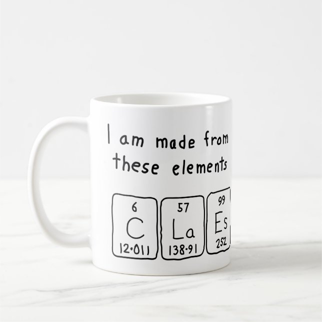 Claes Periodenname Tasse (Links)