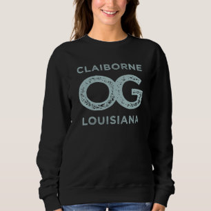 Claiborne Louisiana Zeigen Sie Ihr Original-Heimat Sweatshirt